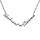 Collier en argent chane maille forat avec dcoupe anglaise 2 prnoms - longueur 40cm + 3cm de rallonge