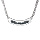 Collier en argent chane avec pendentif plaque prnom  graver en demi lune - longueur 40cm