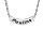 Collier en argent mailles 1+1 avec plaque prnom  graver en demi lune