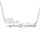 Collier en argent chane dcoupe 1 prnom lettre anglaise et motif arbre de vie 43cm