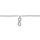 Chane de cheville en argent rhodi avec pampille symbole infini orn d'oxydes blancs sertis - longueur 23cm + 2cm de rallonge