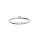 Bague en argent rhodié avec pierre véritable Citrine 2,5mm