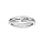 Bague en argent rhodi diamante largeur 4mm