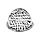 Bague en argent rhodi plateau rond diamant