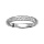 Bague en argent rhodi 3 ranges d'oxydes blancs serti