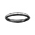 Bague en cramique noire orne d'un rail d'oxydes blancs sertis