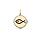 Pendentif en argent et dorure jaune mdaille religieuse gravure Ichthus symbole du poisson