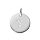 Pendentif en argent rhodi mdaille 12mm gravure alphabet Y