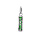 Pendentif en argent rhodi Tiki 13mm tendresse amour fond vert