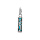 Pendentif en argent rhodi Tiki 13mm tendresse amour rsine fond turquoise