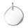 Pendentif en argent galet  graver