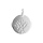 Pendentif en argent rhodi mdaille avec arbre de vie grav - diamtre 15mm