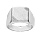 Chevalire en argent plateau carr diamant et stri sur 2 angles