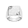 Chevalire en argent plateau carr diamant cisel en toile dans 2 angles