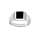 Chevalire en argent plateau rectangulaire 10mm X 8mm en onyx synthtique