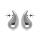 Boucles d'oreille tige acier grande goutte (dim 33mm x 18 mm)