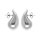 Boucles d'oreille tige acier grande goutte (dim 33mm x 18 mm)