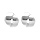 Boucles d'oreille tige en acier ruban crois