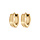 Boucles d'oreille crole ruban en acier dor