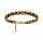 Bracelet en acier dor maille royale lapide - 20cm+2cm
