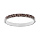 Bracelet jonc en acier articule motif lopard largeur 8mm diamtre 60mm