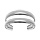 Bracelet rigide en acier double rang  - diamtre 60mm