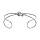 Bracelet en acier motif noeud  - 65mm