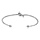 Bracelet rigide en acier avec noeud  - 63mm x 45mm