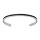 Bracelet homme jonc rigide en acier avec oxydes noirs