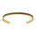 Bracelet homme en acier dor rigide avec oxydes noirs