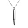 Collier en acier avec pendentif balle de fusil( 7 x 43mm),  55+5cm