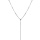 Collier en acier forme cravate  - 38+5cm