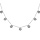 Collier en acier avec pampille pastilles marteles  - 39+5cm