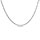 Collier en acier maille corde 2mm - 40+5cm