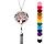 Collier avec Pendentif diffuseur de parfum grand mdaillon arbre de vie et pompon - rglable 45  65cm