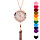 Collier avec Pendentif diffuseur de parfum flocon de neige et pompon PVD rose - rglable 45  65cm