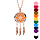 Collier diffuseur de parfum attrape rve et rosace PVD rose - rglable 45  65cm