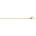 Chane en acier dor maille gourmette 1.5mm  - 40cm