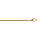 Chaîne en acier doré maille forcat 2.3mm   - 55cm
