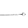 Chane en acier singapour 1.8mm de largeet longueur de  40cm