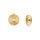 Cache lobe diamant en acier dor 8mm (paire)