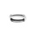 Bague en acier demi jonc rectangulaire