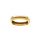 Bague en acier dor demi jonc rectangulaire