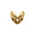 Bague en acier dor forme V