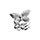 Bague en acier papillon double -rglable