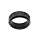 Bague en acier PVD noir  motif anti stress