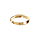 Alliance demi-jonc en acier dor 3mm