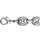 Bracelet en acier chane maille grains de caf largeur 11mm et longueur 22cm