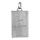 Pendentif acier satin plaque G.I. rectangulaire grave Papa je t'aime - dimensions 21mm X 33mm