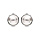 Boucles d'oreille en plaqué palladium ronde avec perle 10mm fermoir clip